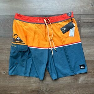 Mens Quicksilver Board Shorts Multi Color 19in Mid Length